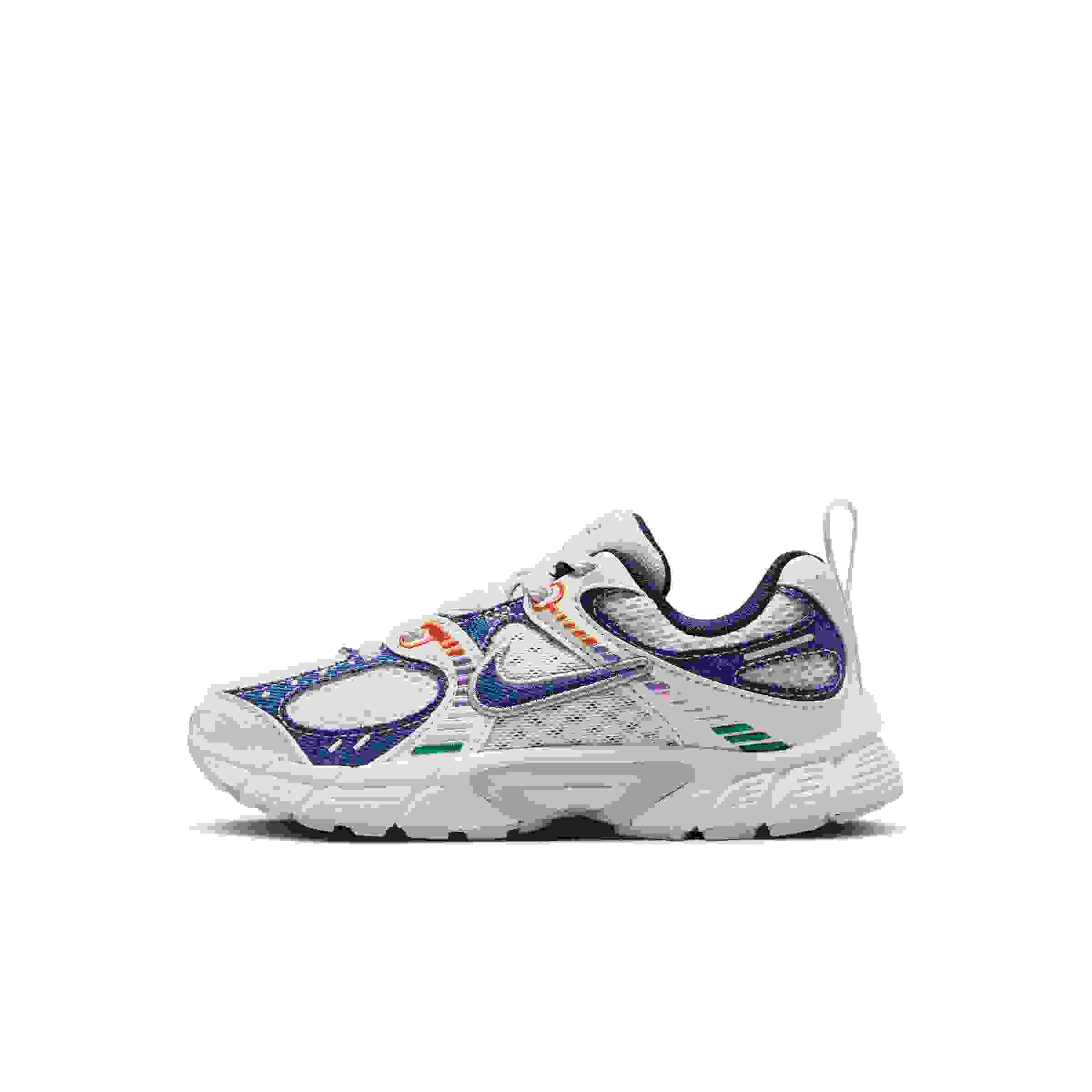 Nike V5 RNR Preschool Girls' "Soft Pearl/Blue Denim/Malachite/Midnight Navy" Shoe